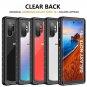 Case for Galaxy Note 10+ Full Body Protection w/ Protector Shockproof Black/Clea