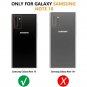Case for Galaxy Note 10+ Full Body Protection w/ Protector Shockproof Black/Clea