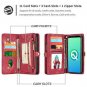 Google Pixel 4 XL/ Pixel 4 Leather Wallet Case Detachable Zipper Large Purse