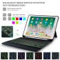 Backlit Keyboard Case for Apple iPad 9.7 6th/5th 2018/17 PU Leather Folio Stand