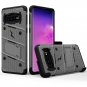 Galaxy S10 Plus Case Bolt Series Military Grade Built In Kickstand Holster Cover