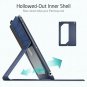 iPad 10.2 7th Gen Case Premium Folio Pencil Holder Multi-Angle Stand Auto Sleep