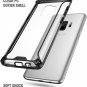 Galaxy S9 Case Premium Shockproof Thin Anti-Scratch Back Side Grip Black/ Clear