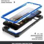 Google Pixel 3A Case with Screen Protector Military Grade Shockproof Clear/ Blue
