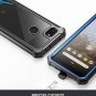 Google Pixel 3A Case with Screen Protector Military Grade Shockproof Clear/ Blue