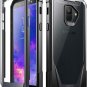 Galaxy A6 Case with Screen Protector Full-Body Rugged Clear Hybrid Bumper Black