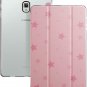 Galaxy Tab A 10.5 2018 Case Smart CoverSlim-Fit Trifold Stand Pink Star/Clear