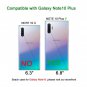 Case for Galaxy Note 10 Plus Bling Flowing Liquid Floating Sparkle Colorful Rose