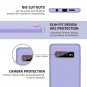 Case for Galaxy S10 Plus Silicone Slim Liquid Gel Rubber Full Body ProtectPurple