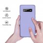 Case for Galaxy S10 Plus Silicone Slim Liquid Gel Rubber Full Body ProtectPurple