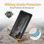 Case for Galaxy Note 10 Fingerprint ID Kickstand Full Body Heavy Duty Shockproof