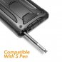 Case for Galaxy Note 10 Fingerprint ID Kickstand Full Body Heavy Duty Shockproof