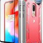 Case for OnePlus 6 with Tempered Glass Full-Body Rugged Heavy Duty Rugged Pink