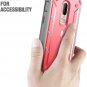 Case for OnePlus 6 with Tempered Glass Full-Body Rugged Heavy Duty Rugged Pink