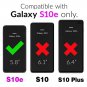 Case for Galaxy S10e with Tempered Protector Slim Rugged Hybrid Rubber Full Body