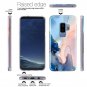 Galaxy S9 Plus Case Silicone Gold Glitter Sparkle Slim Glossy Purple Marble Blue