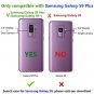 Galaxy S9 Plus Case Silicone Gold Glitter Sparkle Slim Glossy Purple Marble Blue