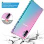 Case for Galaxy Note 10 Plus Clear Cute Gradient Slim Flexible Cover Pink/Green