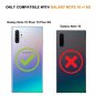 Case for Galaxy Note 10 Plus Clear Design Shock Absorption Bumper Soft TPU Cover