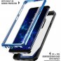 Galaxy S9 Case with Screen Protector Full-Body Rugged Clear Hybrid Bumper Blue