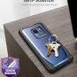 Galaxy S9 Case with Screen Protector Full-Body Rugged Clear Hybrid Bumper Blue
