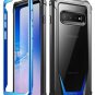 Samsung Galaxy S10 Plus Rugged Clear Case Heavy Duty Hybrid Bumper Cover Blue