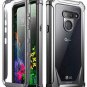 LG G8 ThinQ Rugged Case Built-in-Screen Protector Clear Hybrid Shockproof New