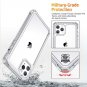 Clear Case for iPhone 11 Pro Max Military Flexible TPU Frame Shock-Absorbing