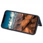 Wallet Case for iPhone 11 Pro Max Premium Calfskin Leather Flip Stand Shockproof