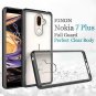 FINON Clear Perfect Body Model [ TPU Bumpers/PC ] for Nokia 7 Plus Case Black
