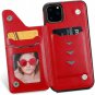 SMYTU iPhone 11 Pro Max Card Holder Case,Red iphone 11 6.5", C-Red