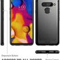 LG V40 ThinQ Case Slim Carbon Fiber Anti-slip Shock Absorbing TPU Cover Black