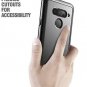 LG V40 ThinQ Case Slim Carbon Fiber Anti-slip Shock Absorbing TPU Cover Black