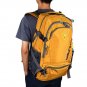 Large Laptop backpack 35L Lightweight Water Resistant Travel Hiking Orange