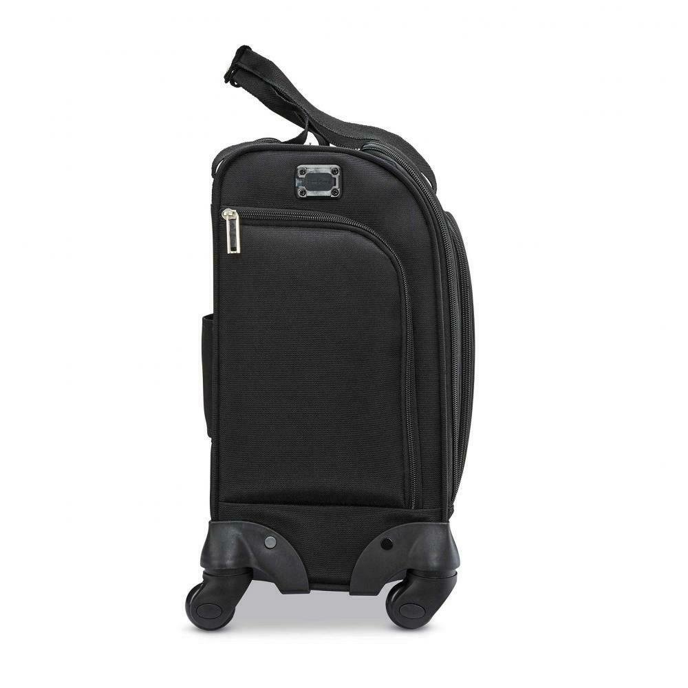 Samsonite Underseat Spinner with USB Port CarryOn Luggage, Jet Black