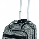 Nicole Miller New York Designer 17 Inch Carry On - Taylor Black/White Plaid