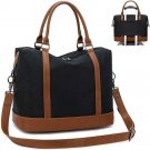 CAMTOP Women Ladies Weekender Travel Bag Overnight Carry-on Duffel Black -1