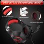 PECHAM Gaming Headset for Xbox One, PS4, PS3, Nintendo Switch,PC with Mic Red