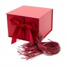 Hallmark 7" Large Gift Box with Fill (Red) for Birthdays, Christmas, Red
