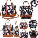 Women Ladies Weekender Overnight Bag Travel Carry on Luggage Floral with Strap