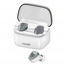 Letsfit Wireless Earbuds, Bluetooth 5.0 Headphones with Built-in SilverWhite