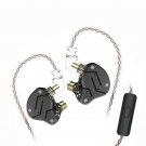 KZ ZSN in-Ear Earbuds New Yinyoo 1DD 1BA HiFi Monitor with mic, kz zsn black