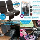2 Pack Child & Infant Car Seat Protector Ultra Durable Full Coverage Adjustable