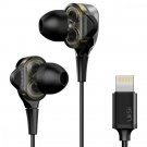 MFI Certified Earphones for iphone Lightning Dual Driver Headphones, UiiSii...