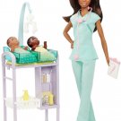 Barbie Careers Baby Doctor Doll Playset, Brunette