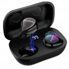 2020 Updated Bluetooth Earbuds Wireless, Stereo Hi-Fi Sound, Built-in Black