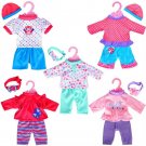 5-Pack Playtime Outfits for 10"-12"-13" Dolls (Includes Hair Clothes Set-2