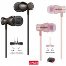 Earbuds Microphone,2 Pack in Ear Wired Earbud Headphones Noise Isolating...