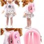 TSQSZ 4 Pcs Doll Clothes 1Backpack 1Bracelet 1Hair Accessories 1Underwear...