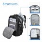 Laptop Backpack 15.6 Inch,Waterproof Slim Computer Bag For 15.6inch, Grey